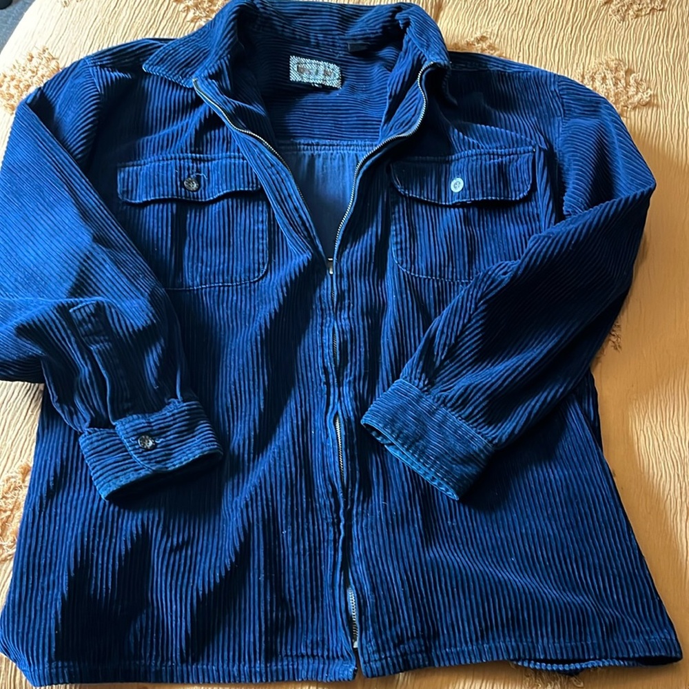 Point Zero Men's Blue Corduroy Jacket